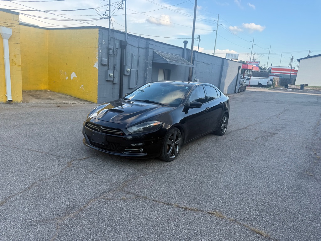 Black 2016 Dodge Dart Sedan Front-Wheel Drive 6-Speed Manual