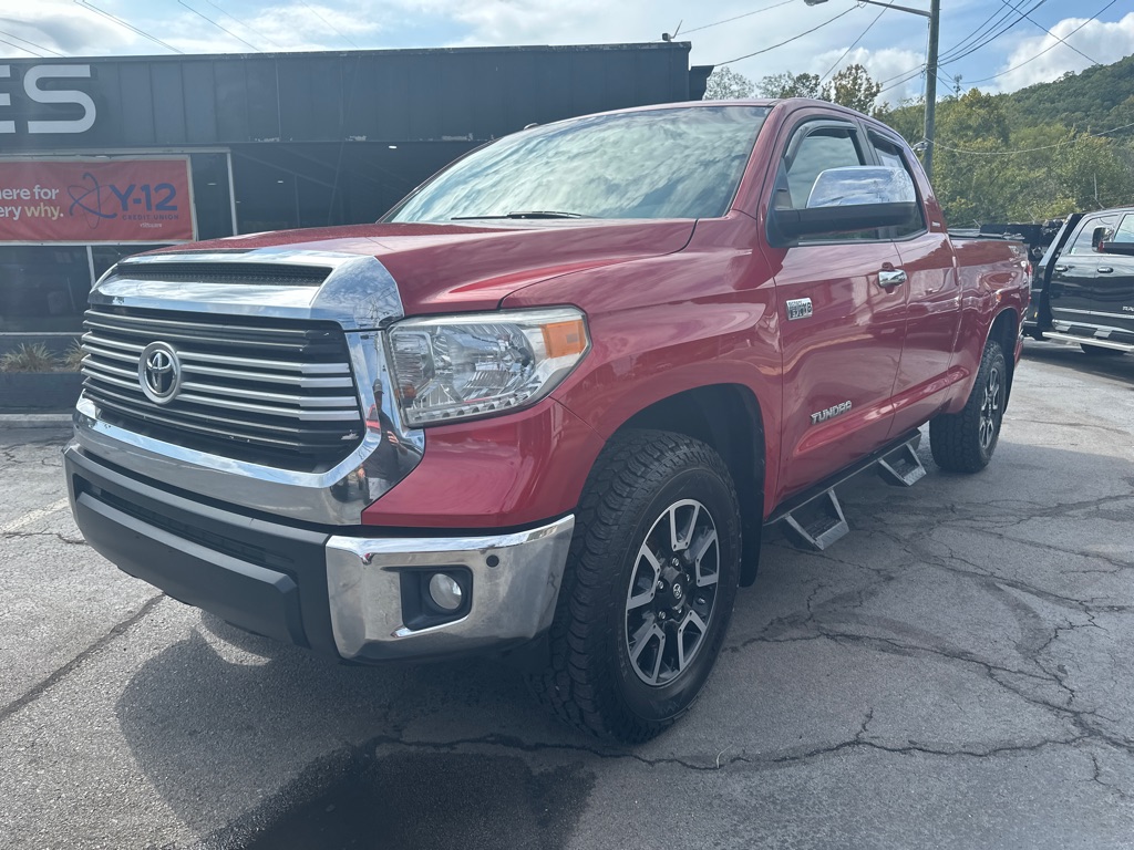 Red 2017 Toyota Tundra Pickup Truck Four-Wheel Drive Automatic