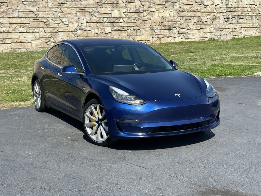 Blue 2018 Tesla Model 3 Continuously Variable Transmission