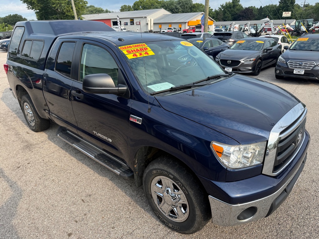 Blue 2013 Toyota Tundra Pickup Truck Four-Wheel Drive Automatic