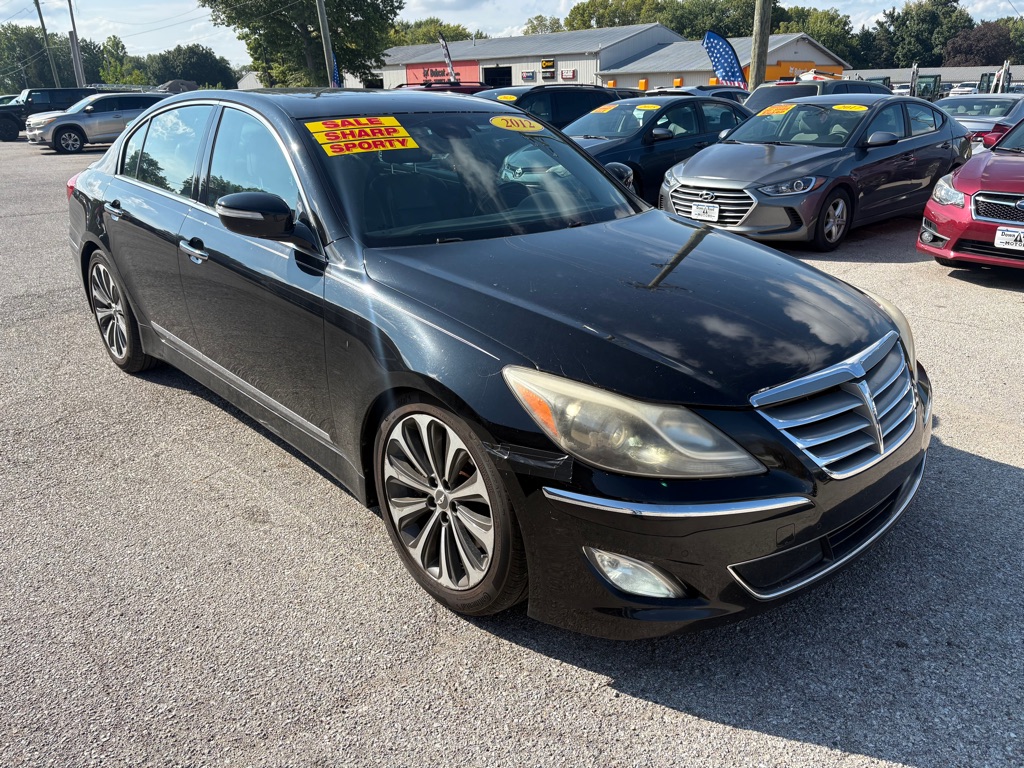 Black 2012 Hyundai Genesis Sedan Rear-Wheel Drive Automatic
