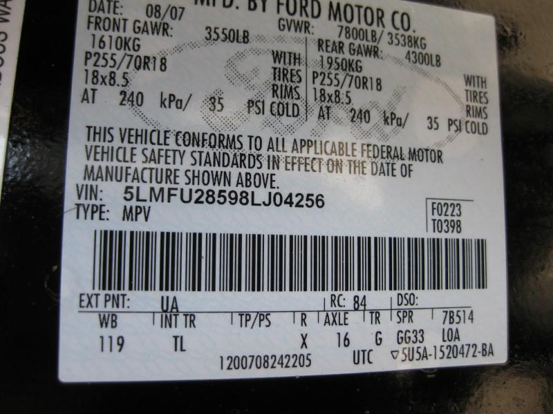 LINCOLN NAVIGATOR 2008 LINCOLN NAVIGATOR 5LMFU28598LJ04256