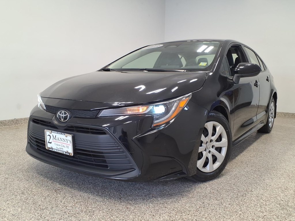 Black (BLK) 2023 Toyota Corolla LE FWD Sedan Front-Wheel Drive Continuously Variable Transmission