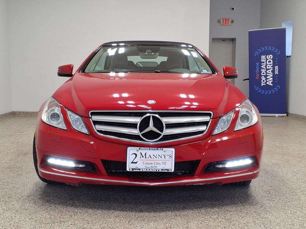 Red 2011 Mercedes-Benz E-Class Convertible Rear-Wheel Drive Automatic
