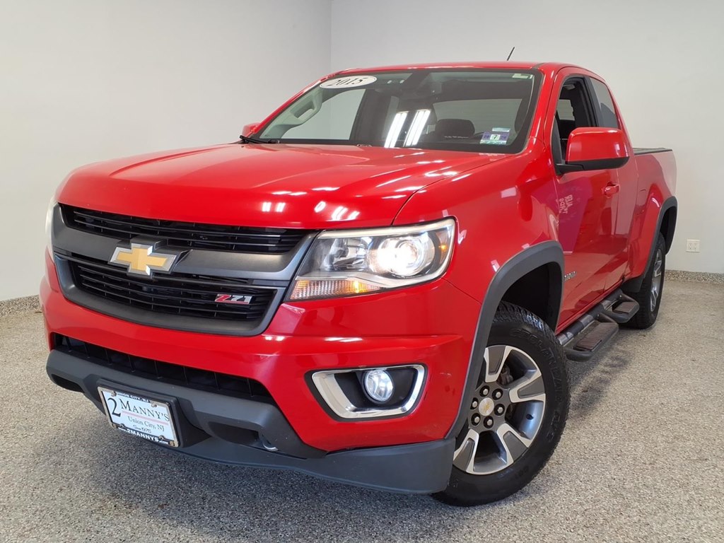 Red 2015 Chevrolet Colorado Z71 Extended Cab LB 4WD Pickup Truck Four-Wheel Drive Automatic