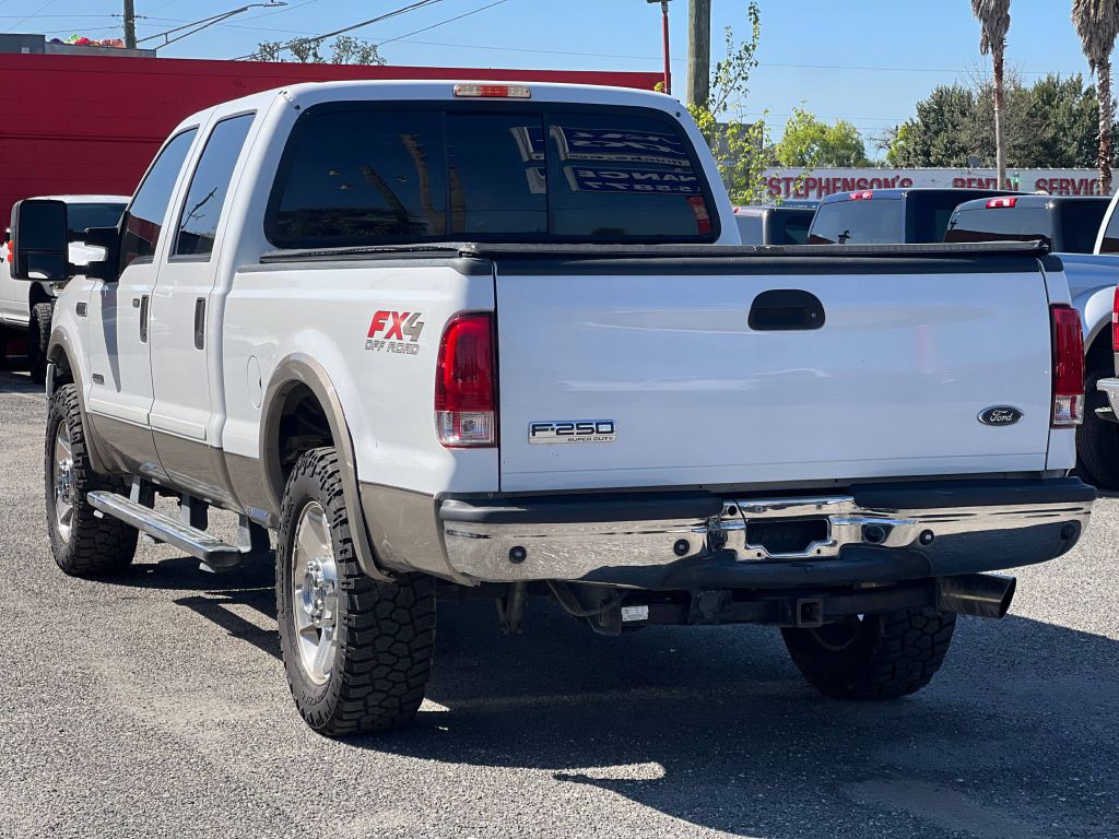 2007 FORD F250 in JACKSONVILLE FL at DUVAL CARS LLC, WHITE