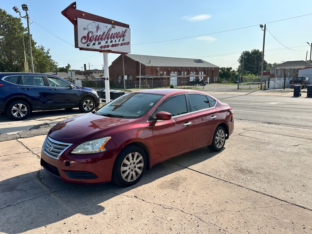 Red 2013 Nissan Sentra Sedan Front-Wheel Drive Continuously Variable Transmission