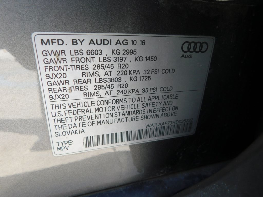 Used Car 2017 Audi Q7  Premium Plus For Sale Under $20,000 In San Antonio, Texas