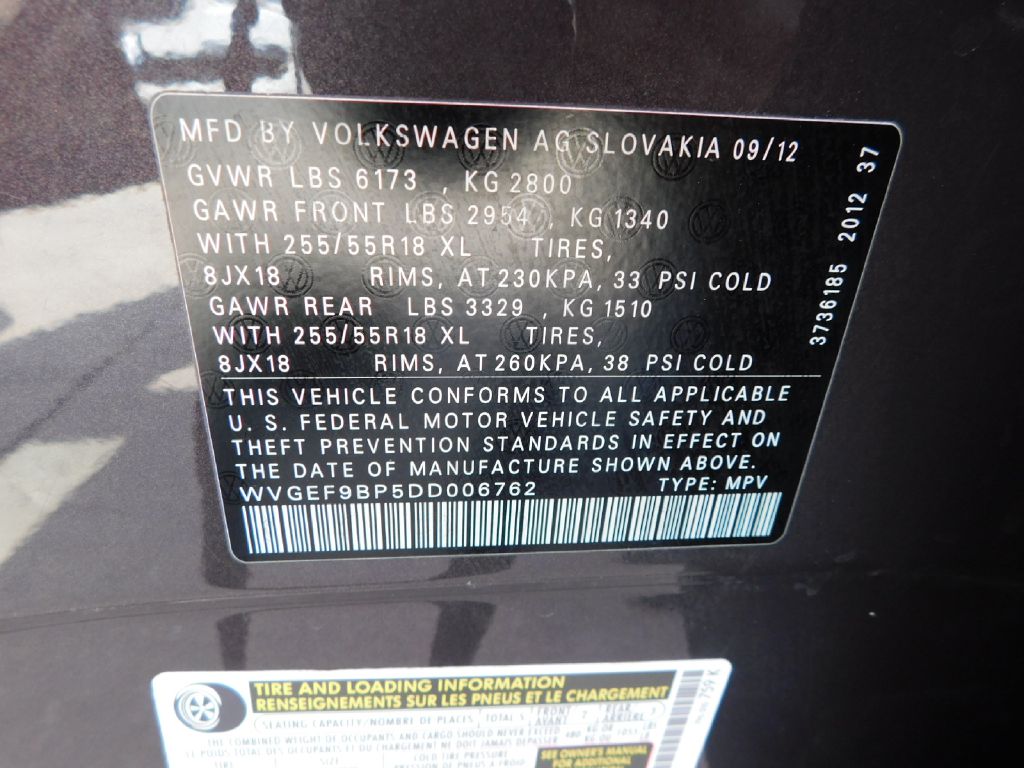 2013 Volkswagen Touareg  V6 In San Antonio, Texas