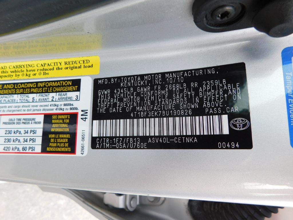 Used Car 2011 Toyota Camry  Base For Sale Under $10,000 In San Antonio, Texas