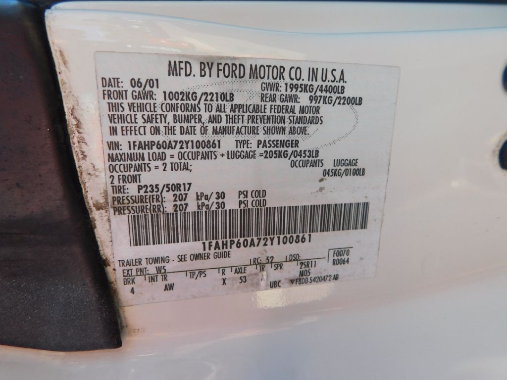 Used Car 2002 Ford Thunderbird  For Sale Under $15,000 In San Antonio, Texas