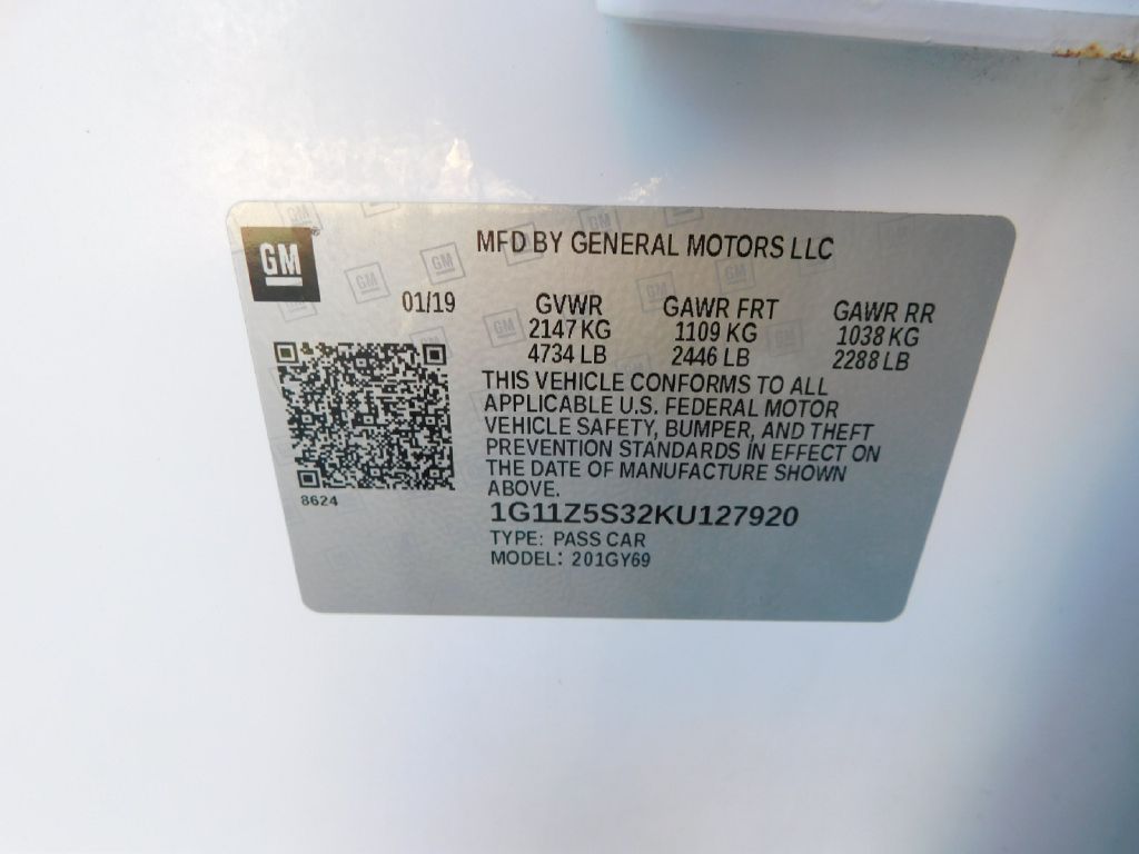 Used Car 2019 Chevrolet Impala  Lt For Sale Under $15,000 In San Antonio, Texas