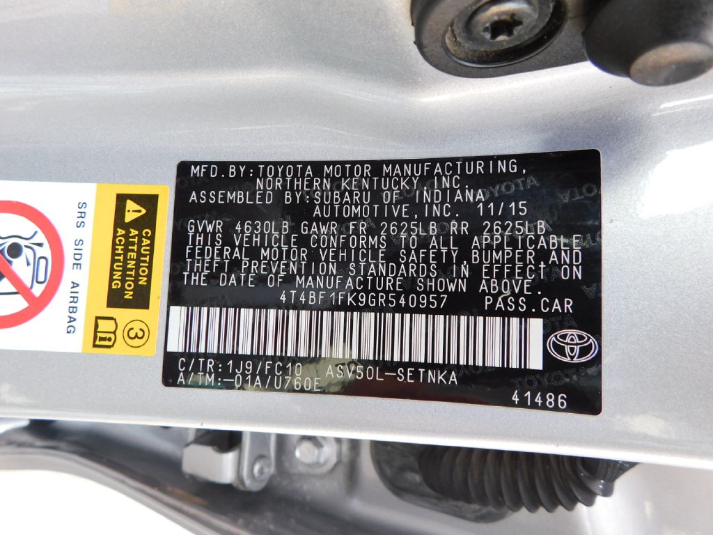 Used Car 2016 Toyota Camry  Le For Sale Under $15,000 In San Antonio, Texas