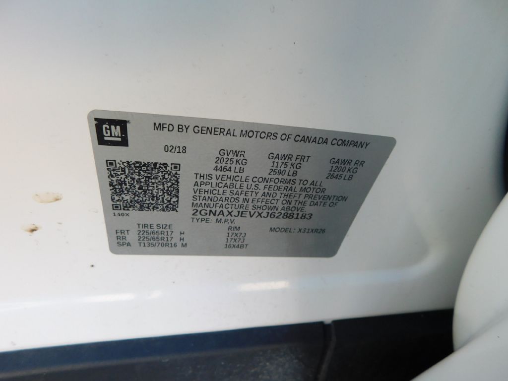 Used Car 2018 Chevrolet Equinox  Lt For Sale Under $10,000 In San Antonio, Texas