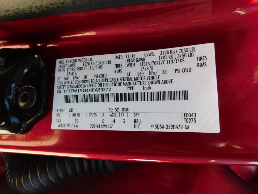 Used Car 2017 Ford F150  Raptor For Sale Under $30,000 In San Antonio, Texas