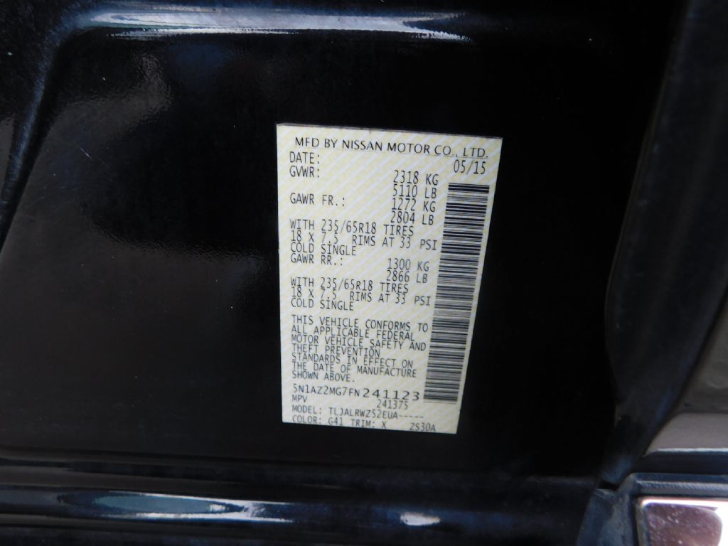 Used Car 2015 Nissan Murano  Sl For Sale Under $10,000 In San Antonio, Texas