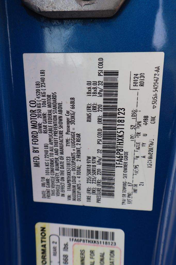 Used Car 2019 Ford Mustang  For Sale Under $15,000 In San Antonio, Texas