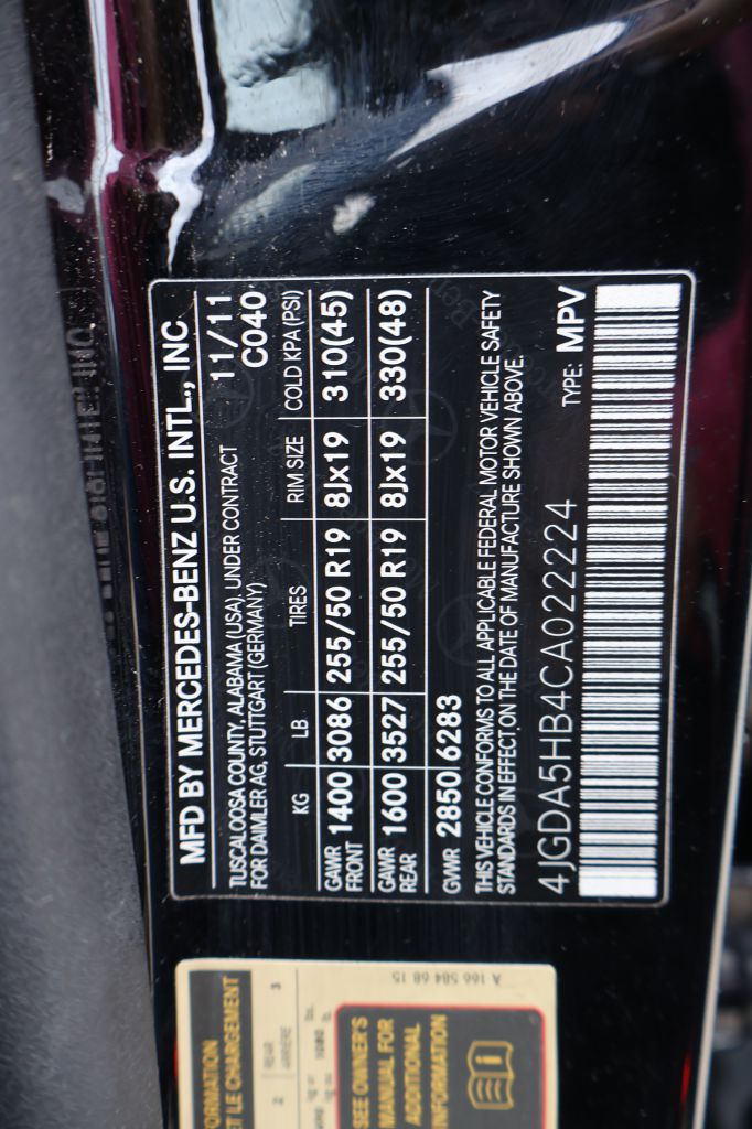 Used Car 2012 Mercedes-benz Ml  350 4matic For Sale Under $10,000 In San Antonio, Texas