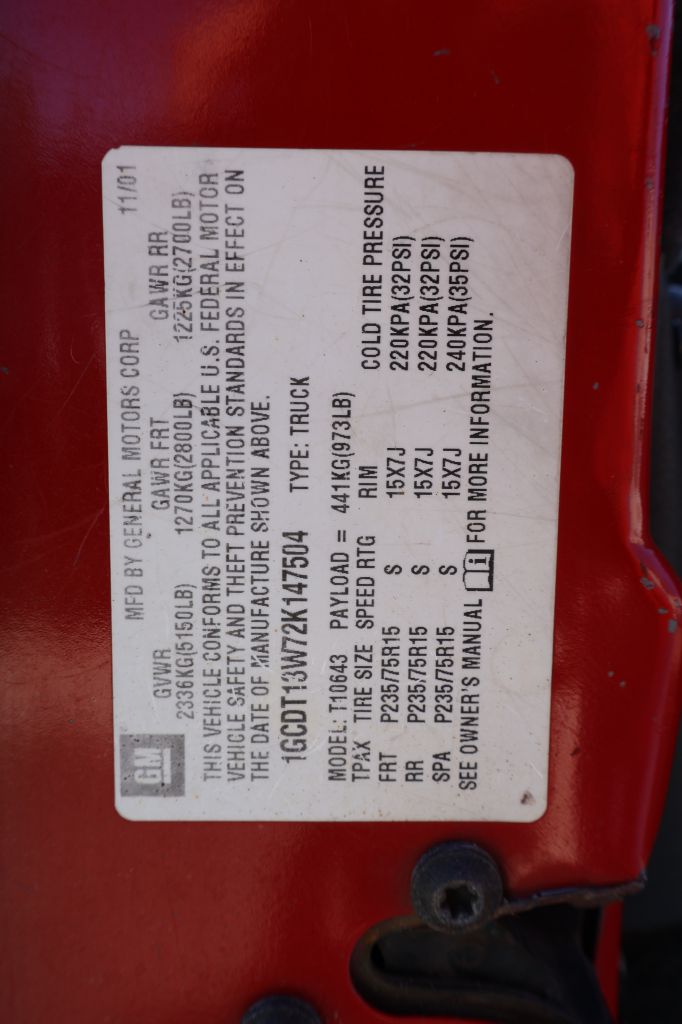 Used Car 2002 Chevrolet S Truck  S10 For Sale Under $10,000 In San Antonio, Texas