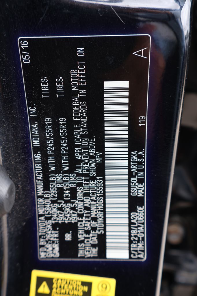 Used Car 2016 Toyota Highlander  Limited Platinum For Sale Under $20,000 In San Antonio, Texas