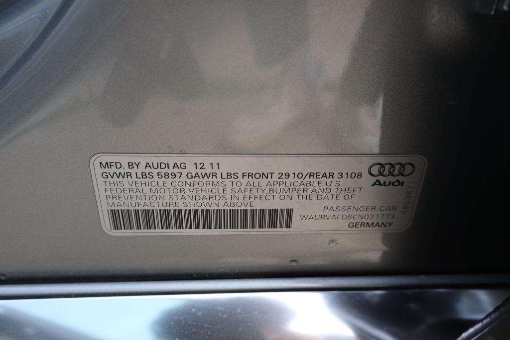 Used Car 2012 Audi A8  L Quattro For Sale Under $12,000 In San Antonio, Texas