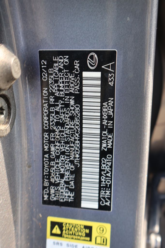 Used Car 2012 Lexus Ct  200 For Sale Under $10,000 In San Antonio, Texas