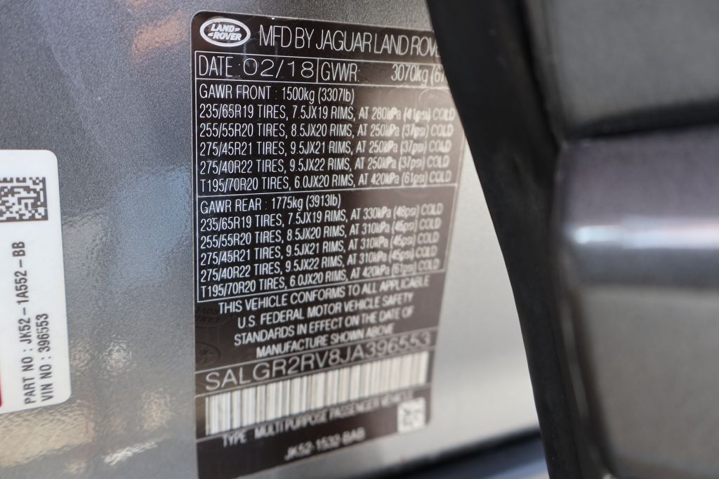 Used Car 2018 Land Rover Range Rover  For Sale Under $25,000 In San Antonio, Texas
