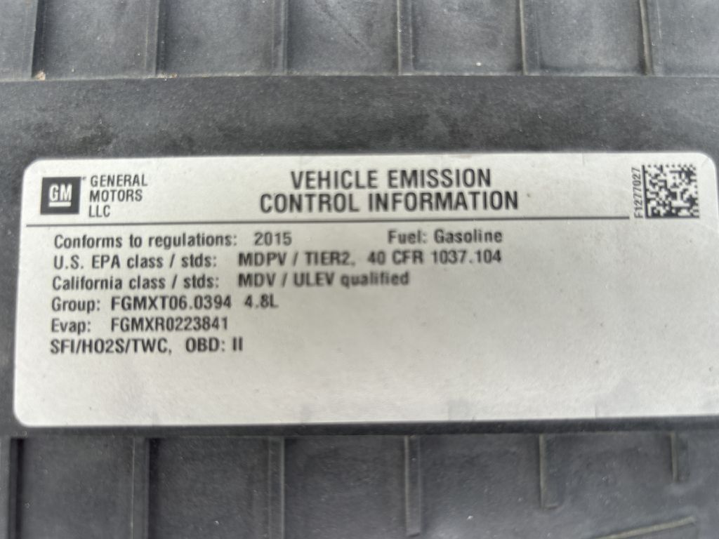 CHEVROLET EXPRESS G2500 2015 CHEVROLET EXPRESS G2500 1GCWGFCF5F1277027