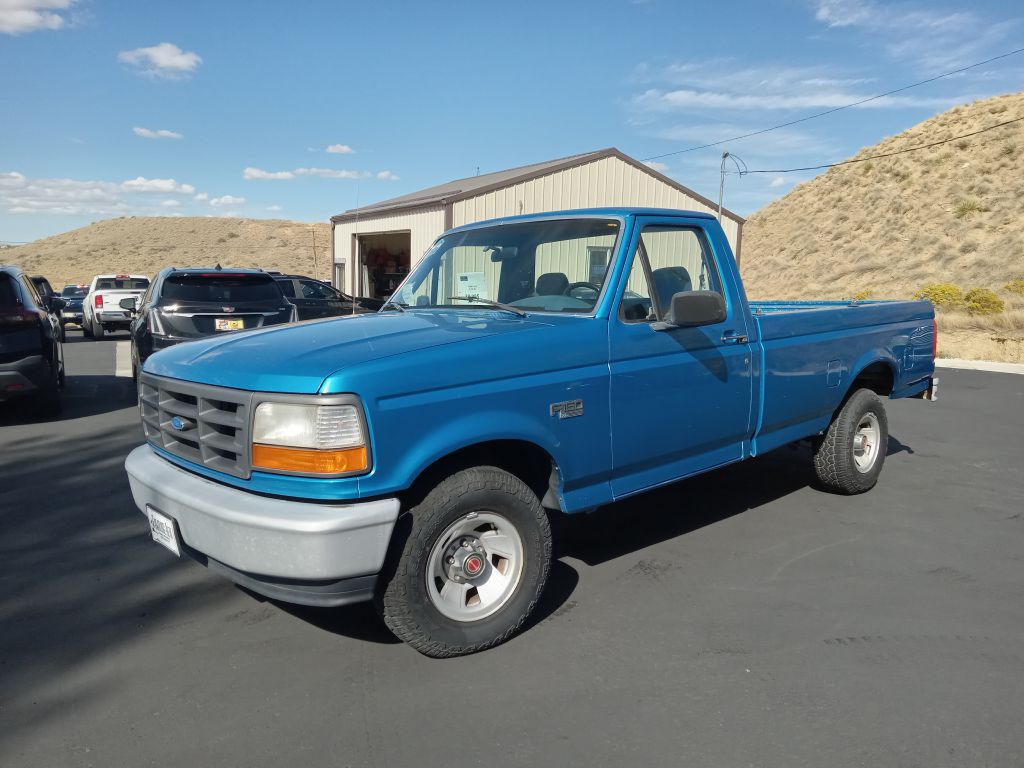 Blue 1994 Ford F-150 Pickup Truck Rear-Wheel Drive Automatic