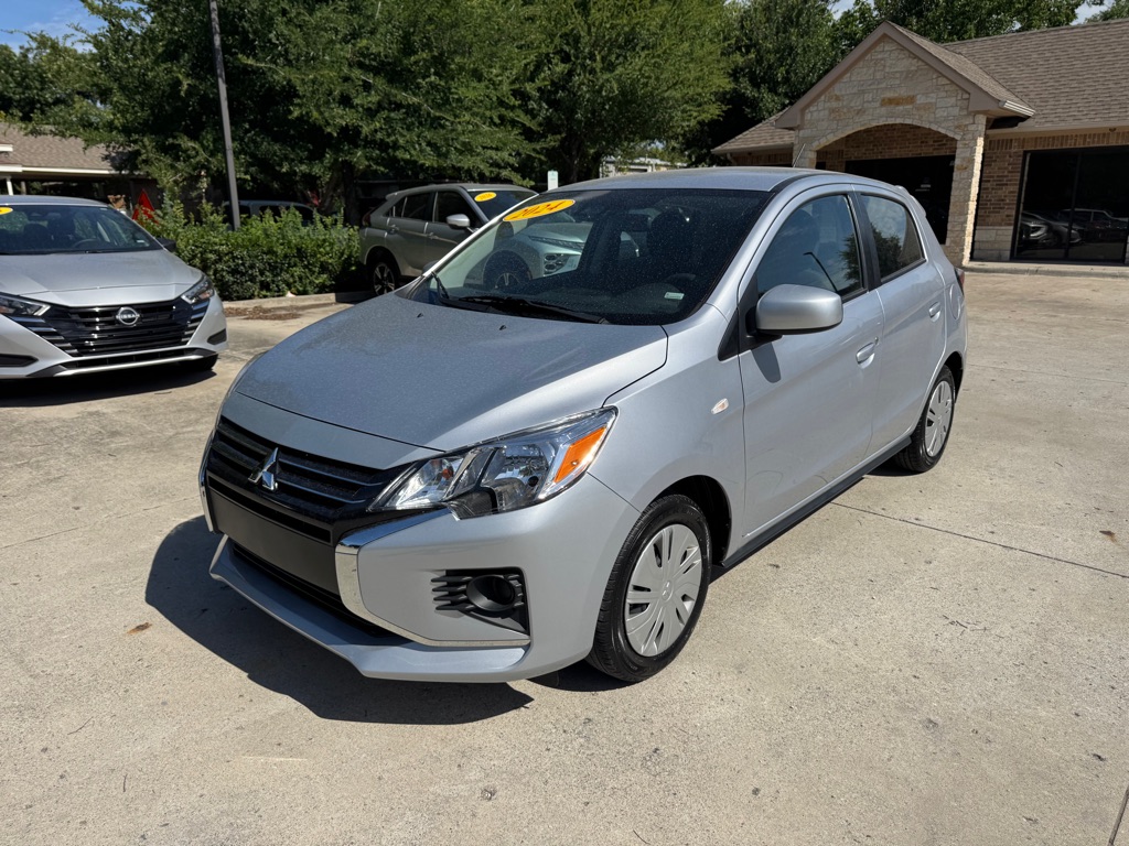 Silver 2024 Mitsubishi Mirage ES FWD Hatchback Front-Wheel Drive Continuously Variable Transmission
