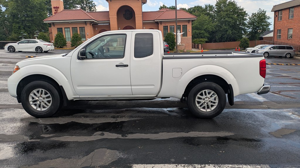 White 2021 Nissan Frontier S King Cab 4WD Pickup Truck Four-Wheel Drive Automatic