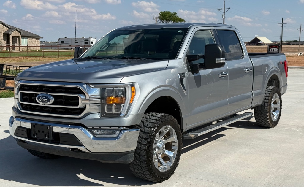 Silver 2022 Ford F-150 Pickup Truck Four-Wheel Drive Automatic