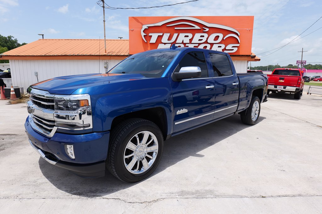Blue 2017 Chevrolet Silverado 1500 Pickup Truck Four-Wheel Drive Automatic