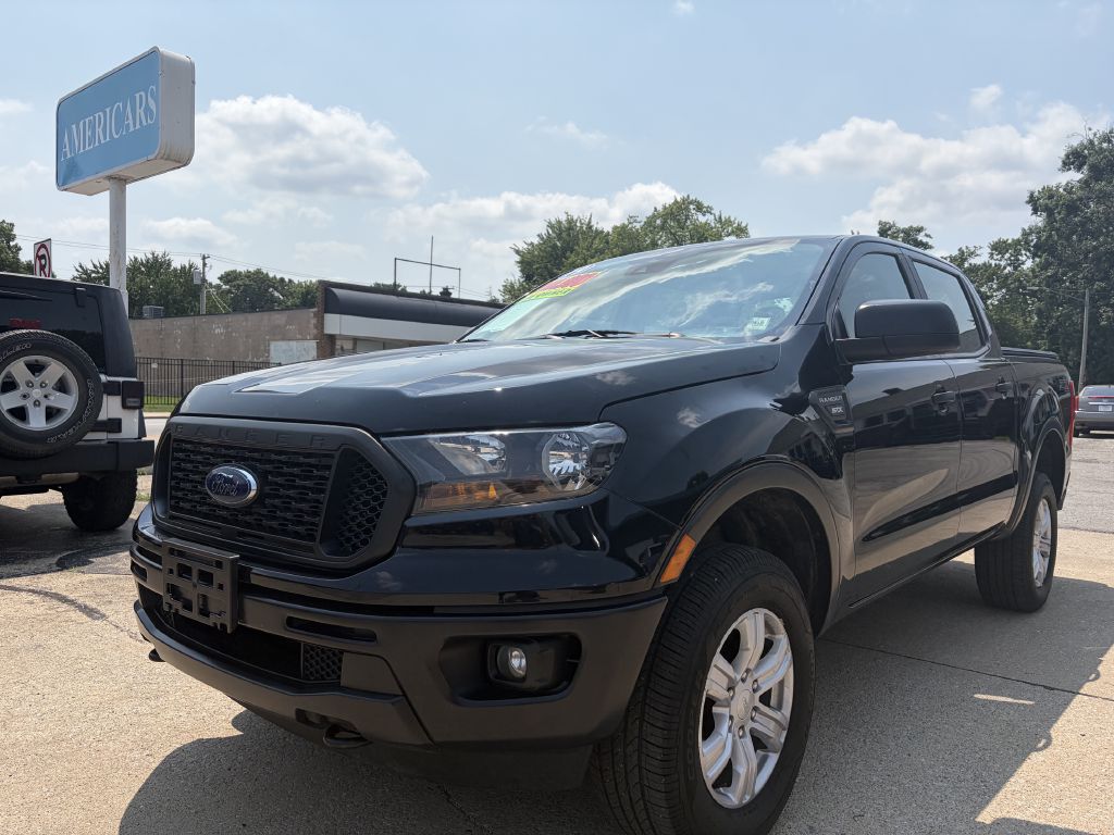 Black 2019 Ford Ranger Pickup Truck Four-Wheel Drive Automatic
