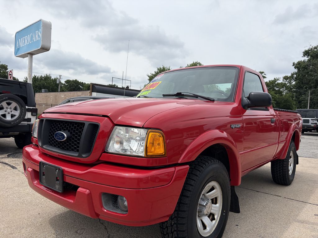 Red 2004 Ford Ranger Pickup Truck  Automatic