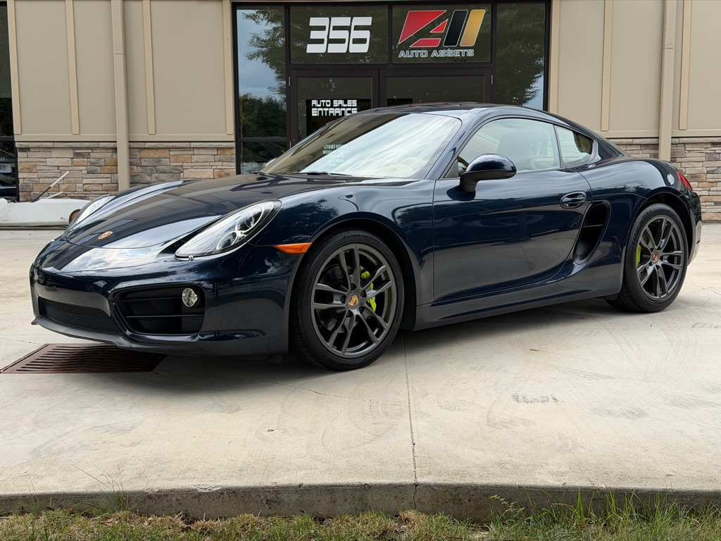 Blue 2015 Porsche Cayman Coupe Rear-Wheel Drive Automatic