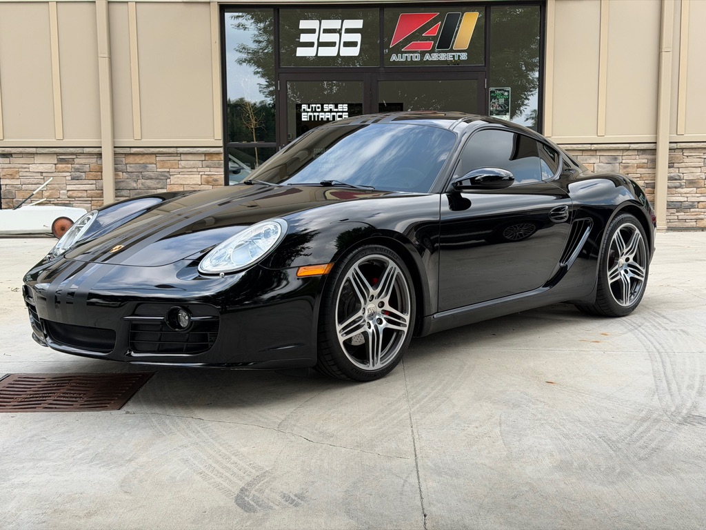 Black 2008 Porsche Cayman Coupe Rear-Wheel Drive 6-Speed Manual