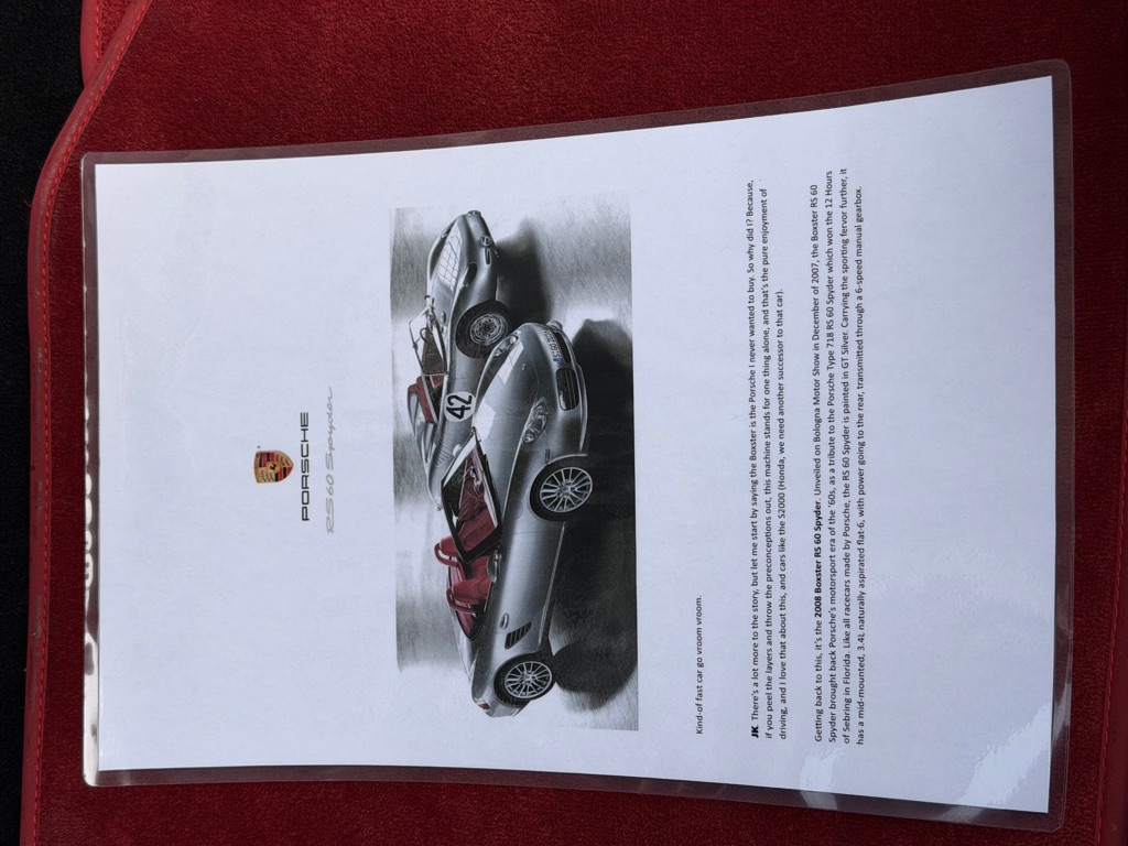 Photo 94 of this PORSCHE BOXSTER  RS60