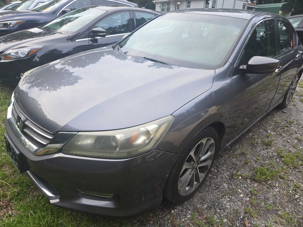 Gray 2013 Honda Accord Sport Sedan Front-Wheel Drive Continuously Variable Transmission