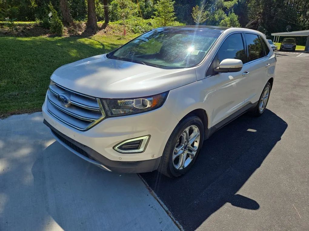 White 2015 Ford Edge SUV / Crossover Front-Wheel Drive Automatic