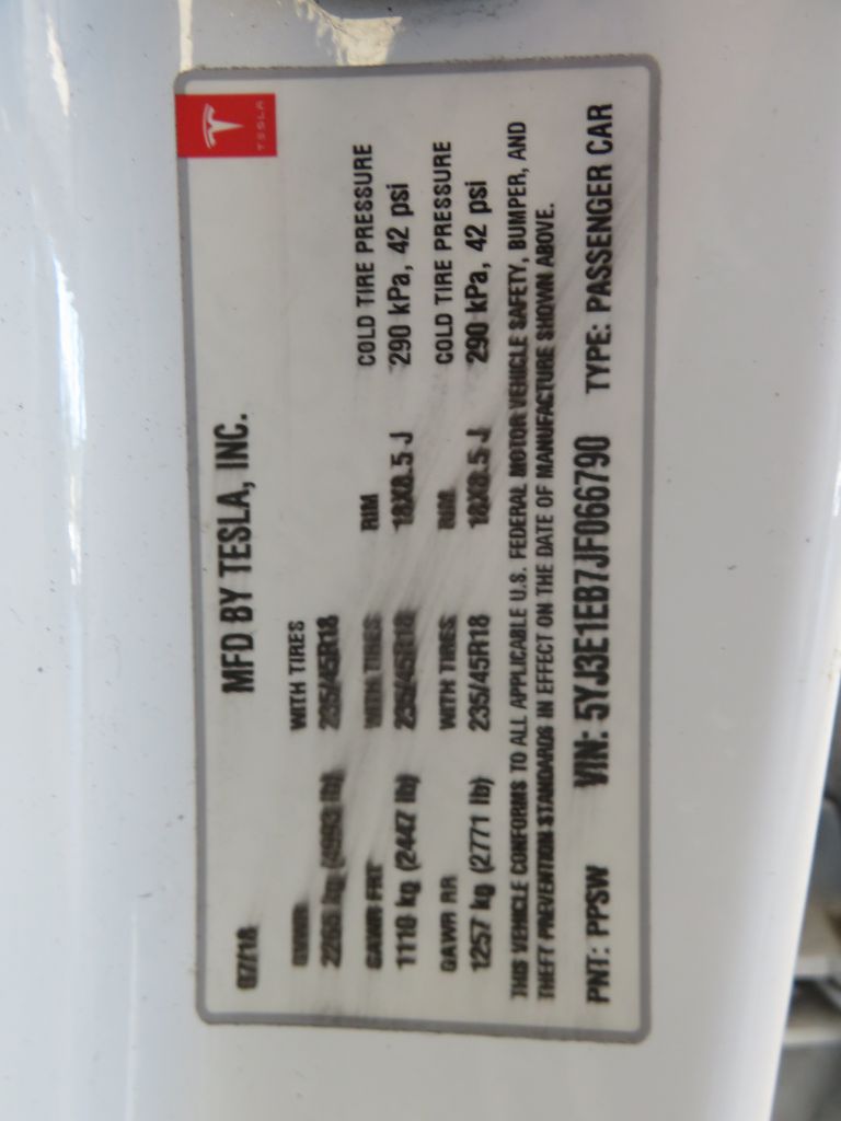 Photo 74 of this TESLA MODEL 3