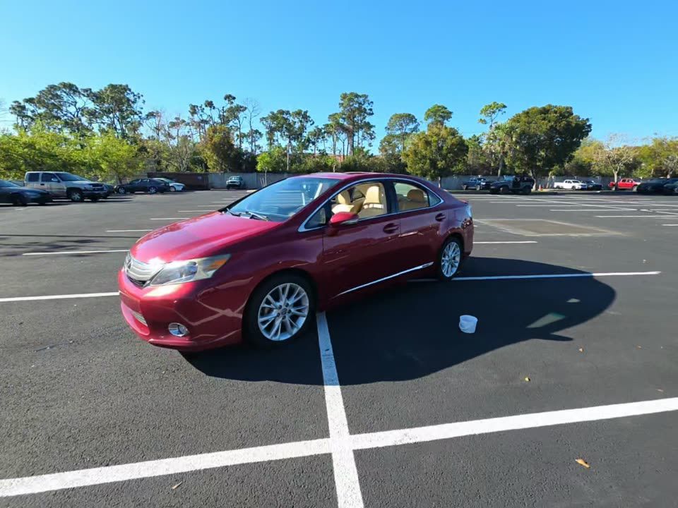 Red 2010 Lexus HS 250h FWD Sedan Front-Wheel Drive Continuously Variable Transmission