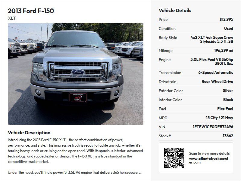 Photo 22 of this FORD F150 XLT