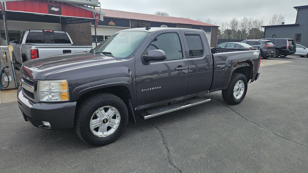 Gray 2010 Chevrolet Silverado 1500 LTZ Extended Cab 4WD Pickup Truck Four-Wheel Drive Automatic