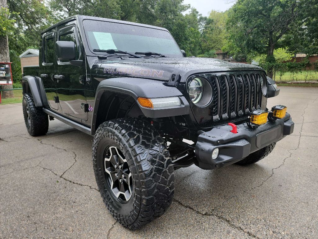Black 2022 Jeep Gladiator Pickup Truck Four-Wheel Drive Manual