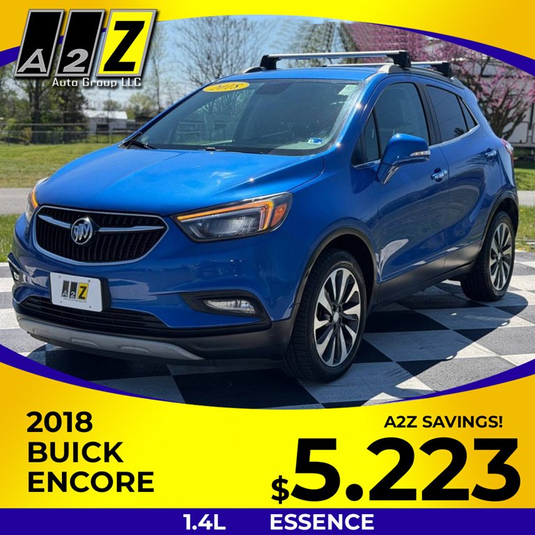 Blue 2018 Buick Encore Essence FWD SUV / Crossover Front-Wheel Drive Automatic