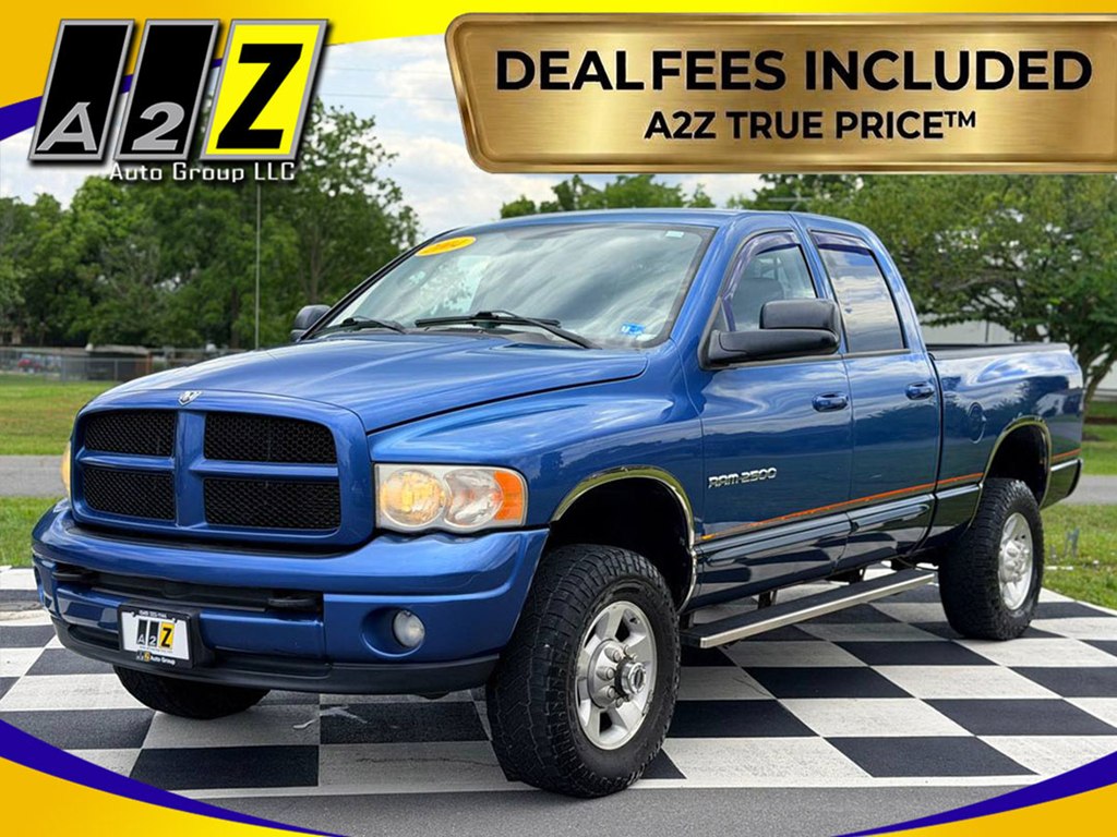 Blue 2004 Dodge RAM 2500 Pickup Truck Four-Wheel Drive Automatic