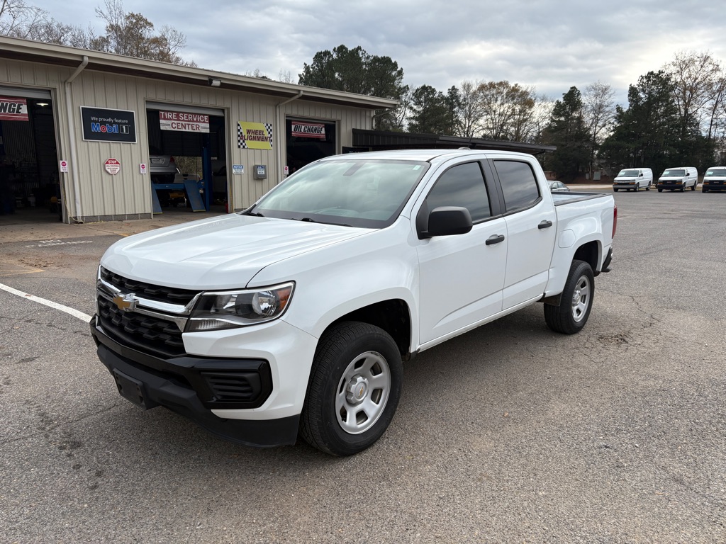 White 2022 Chevrolet Colorado Work Truck Crew Cab RWD Pickup Truck 4X2 Automatic