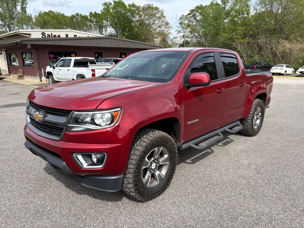 Red 2017 Chevrolet Colorado Z71 Crew Cab 4WD Pickup Truck Four-Wheel Drive Automatic