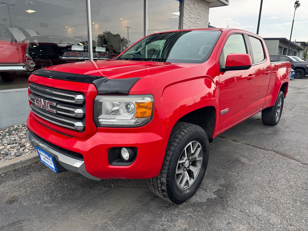 Red 2016 GMC Canyon Pickup Truck Four-Wheel Drive Automatic
